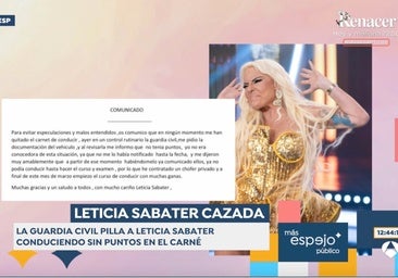 Sacan los colores a Leticia Sabater por su comunicado «lleno de faltas» tras ser pillada por la Guardia Civil