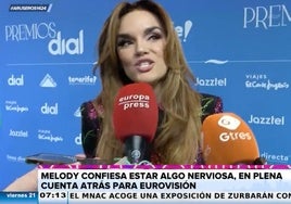 La innovadora idea para el 'show' de Melody con la que arrasaría en Eurovisión: «Sería el bombazo»