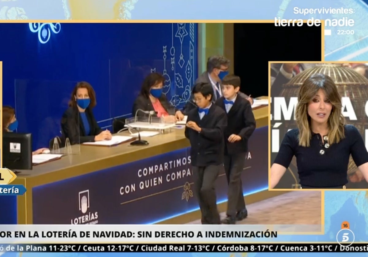 Ana Terradillos, presentadora de 'La mirada crítica', se ha quedado estupefacta con el error de la Lotería de Navidad.