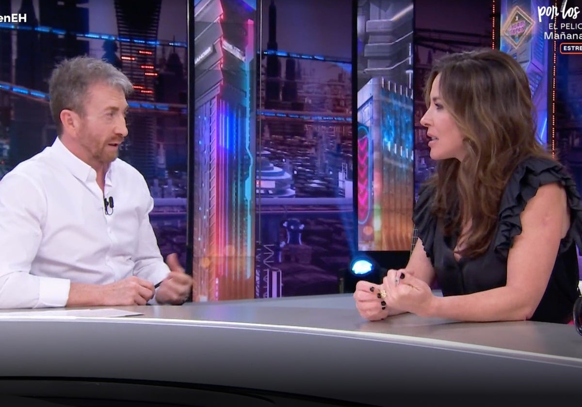 Mamen Mendizábal en el plató de 'El Hormiguero'