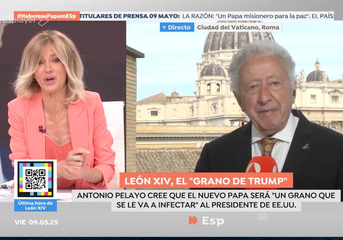 Antonio Pelayo, corresponsal de Antena 3, tan solo ha necesitado una palabra para definir al Papa León XIV en 'Espejo Público'