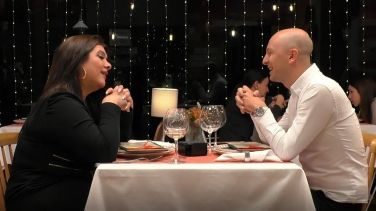 Lidia y Cristian durante la cita