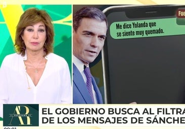 «¿Es una pájara? ¿Es un avión? No, es Margarita Robles», Ana Rosa Quintana da la 'estocada' a Pedro Sánchez