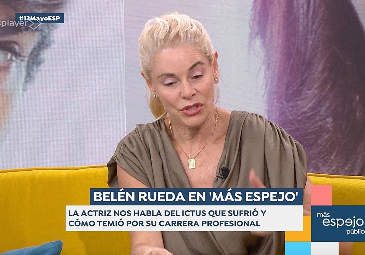 Belén Rueda se ha sincerado en 'Espejo Público' sobre el ictus que sufrió.