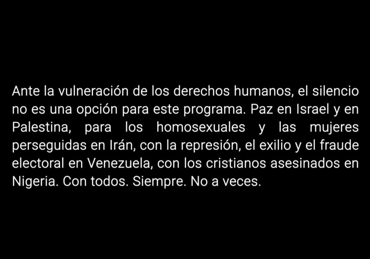 El mensaje emitido por 'El análisis diario de la noche', de Telemadrid