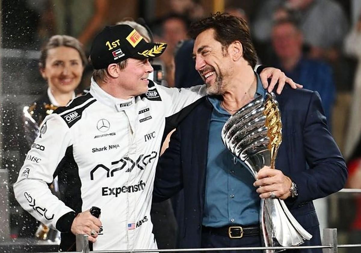 Preguntan a Javier Bardem cómo fue trabajar con Brad Pitt en 'F1: La película' y es claro en su respuesta: «Es un tipo muy...»
