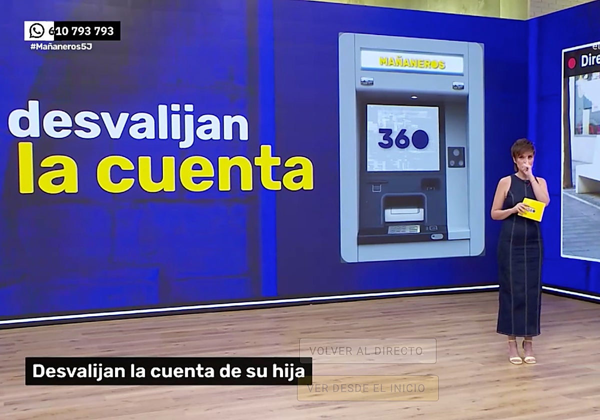 Miriam Moreno, presentadora de 'Mañaneros', ha sufrido un percance en directo.