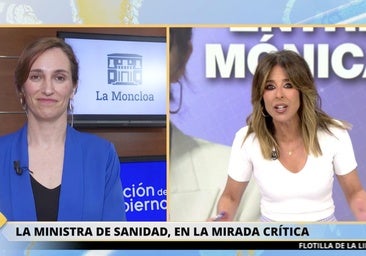 La ministra de Sanidad pasa un 'mal rato' en directo por el Fiscal General del Estado: «Eso es acusar»