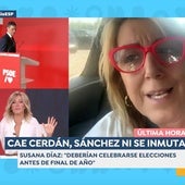 Susanna Griso corta de raíz a Susana Díaz y le lee la cartilla por lo oído de Santos Cerdán: «Me molesta ese discurso»