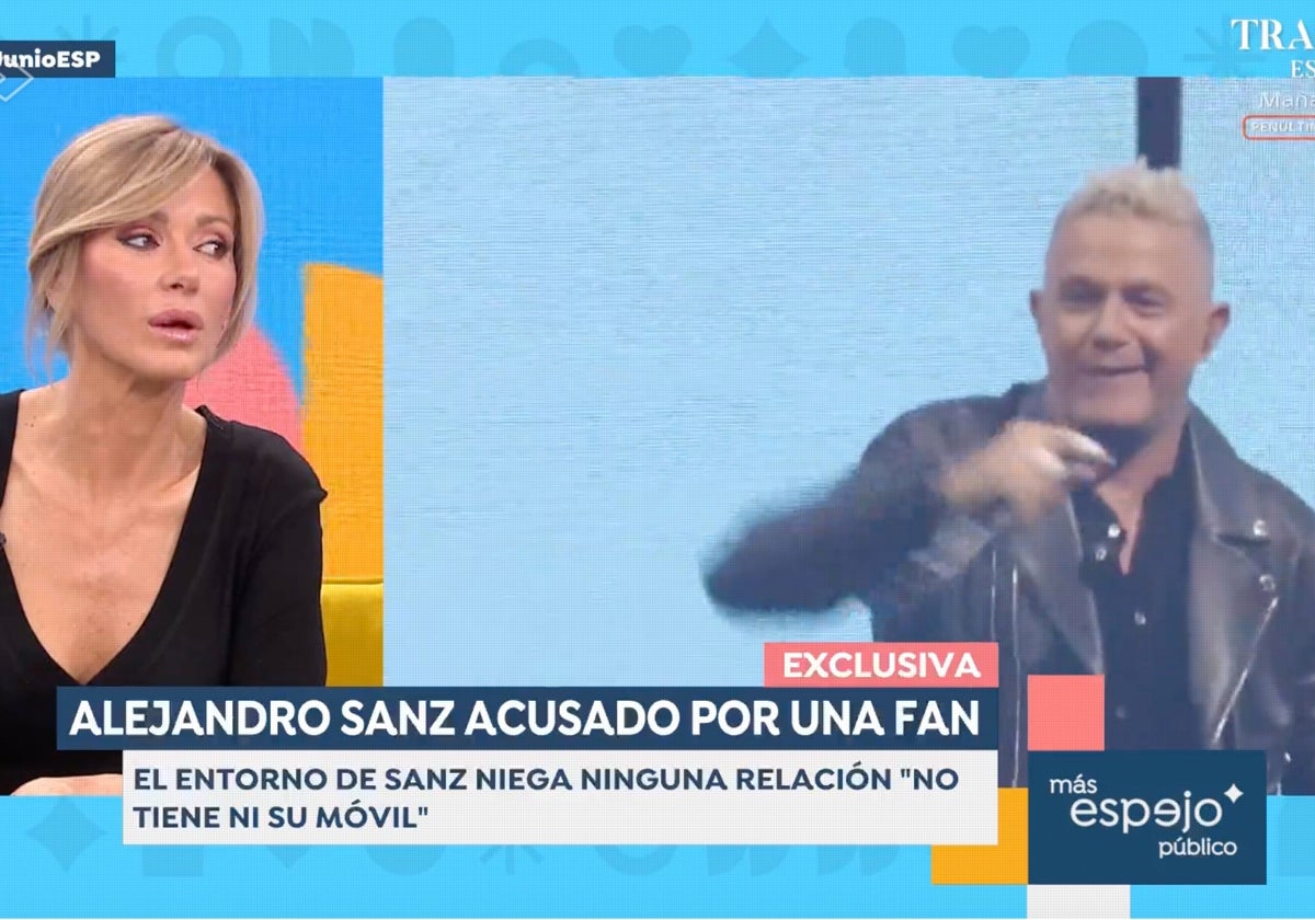 Susanna Griso ha sido rotunda con la fan y, de paso, le ha dejado un 'aviso' a Alejandro Sanz.
