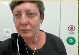 Eva Hache entra en directo en 'La revuelta' desde el baño de un AVE