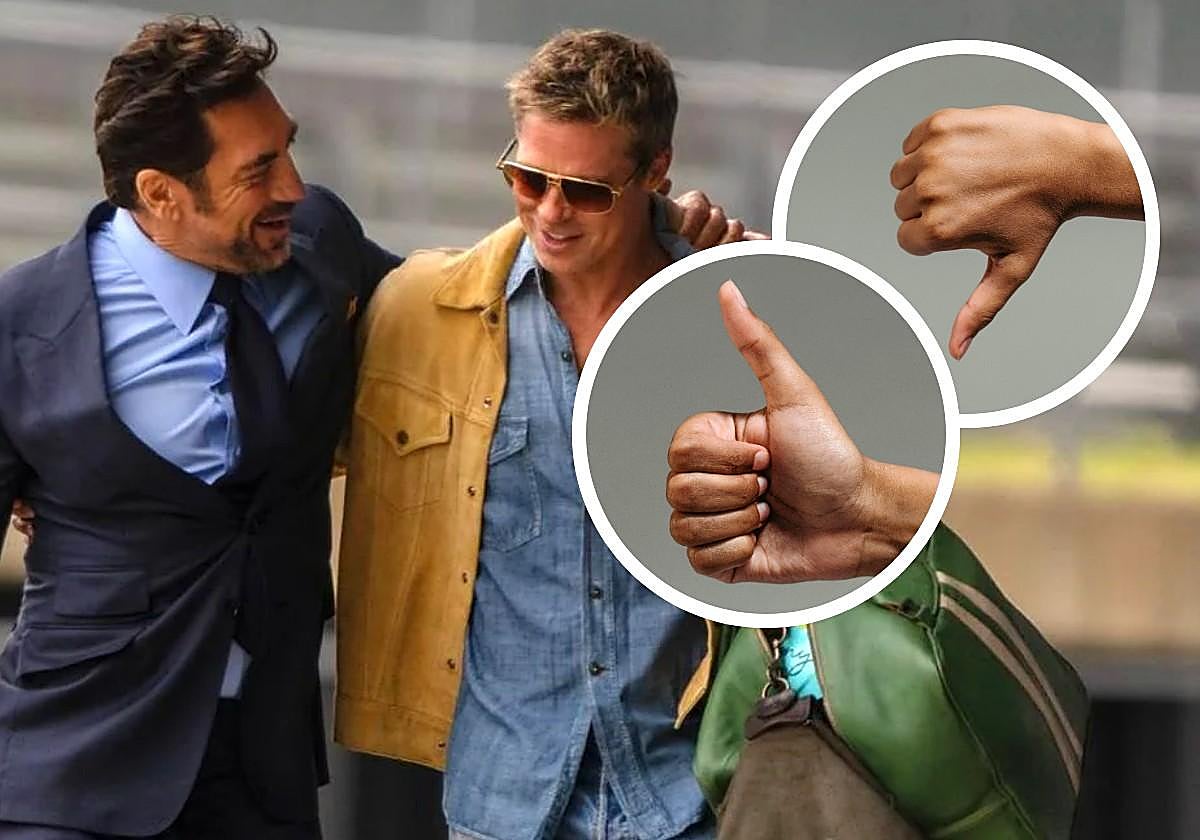 Van al cine a ver 'F1' y opinan sin filtros sobre la película de Brad Pitt y Javier Bardem: «Le falta más...»