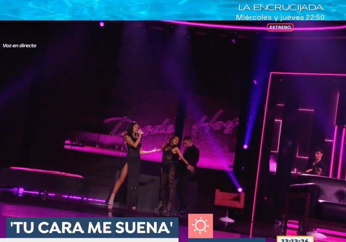 En 'Espejo Público' han revelado el mensaje que una famosa cantante ha dejado a una concursante de 'Tu cara me suena'