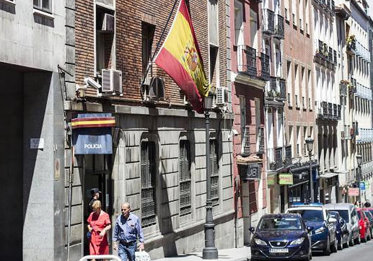 Comisaría de Leganitos, en Marid, antes de reformarse.