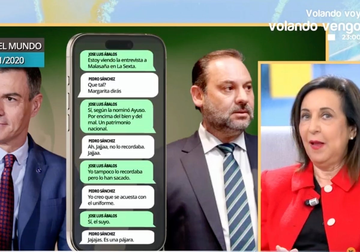 Margarita Robles ha confesado en 'La mirada crítica' lo que le pareció que Pedro Sánchez la llamara «pájara».
