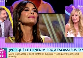 El zasca de Lara Dibildos a María José Suárez para defender a Escassi: «Si lo pones a caer de un burro no lo tienes de amigo, por supuesto»