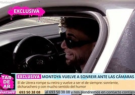 El regreso de Montoya  a la televisión con las pilas cargadas: sonriente, bromista, exagerado…
