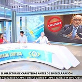 El exdirector de Carreteras sufre «amnesia» ante la directa pregunta de 'La mirada crítica' sobre Koldo