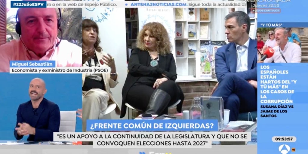 Una brutal bronca entre un exministro socialista y un diputado del PP dinamita 'Espejo Público': «Aquí hay líneas rojas»