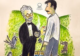 Fernando Colomo regresa a los cines: ABC estrena en primicia el 'making of' de 'Las delicias del jardín'