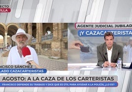 Un jubilado 'cazacarteristas' se enfrenta a 'En boca de todos' tras ser cuestionado: «Lo que yo digo va a misa»