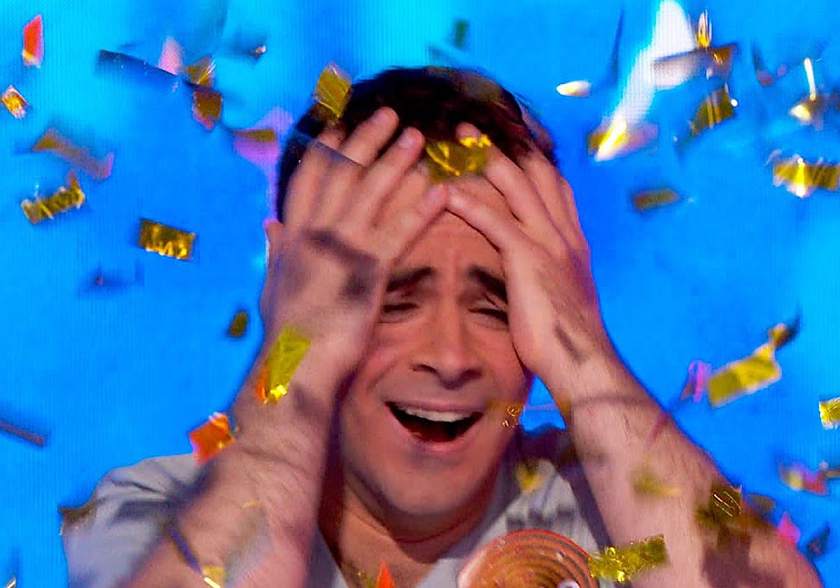 Pablo Díaz cuando ganó el bote de 'Pasapalabra'