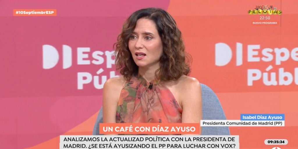 Ayuso 'raja' sin morderse la lengua de TVE y pone en aprietos a Susanna Griso con su 'dardo' a Gonzalo Miró