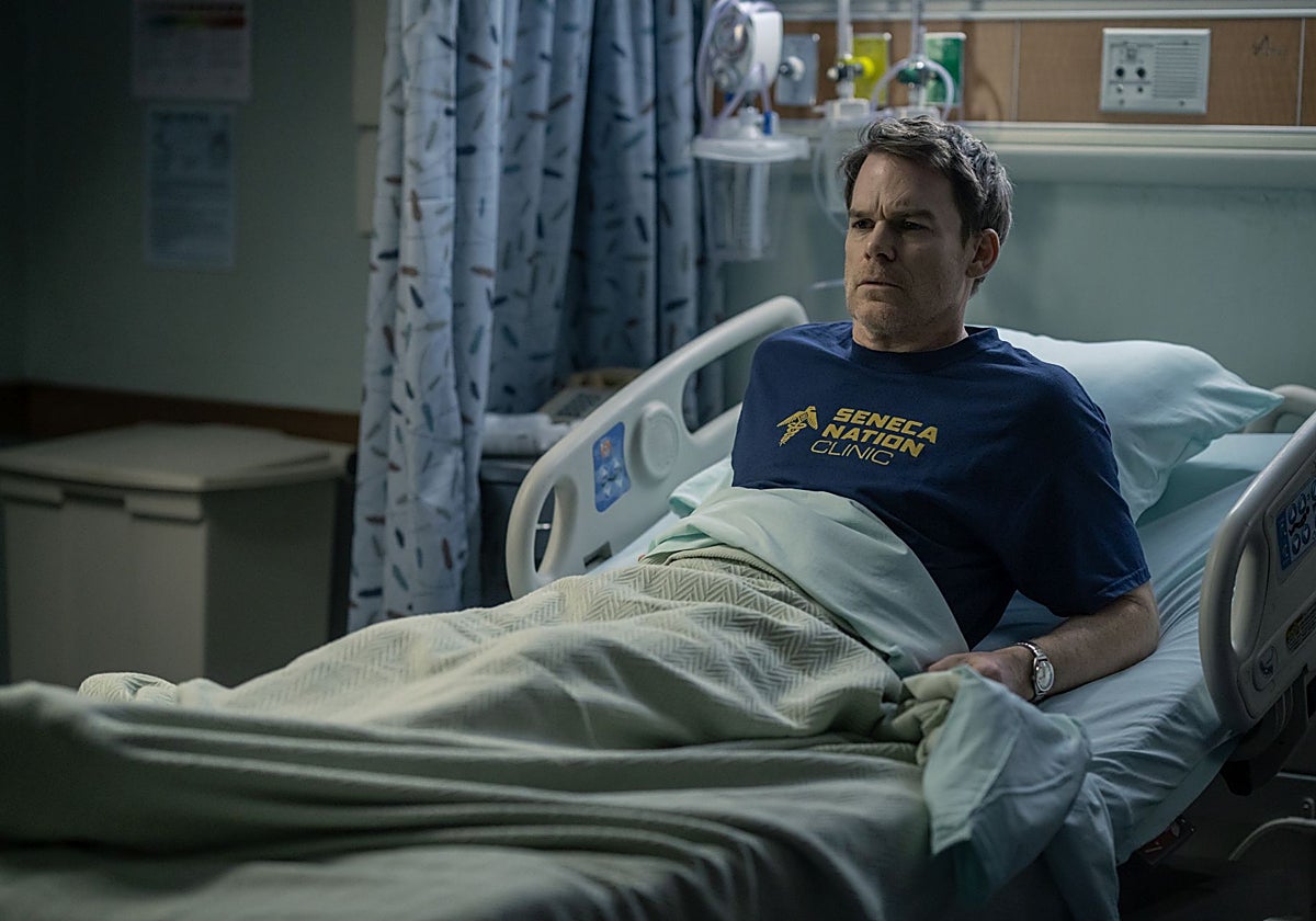 Michael C. Hall actuando como Dexter para la nueva temporada