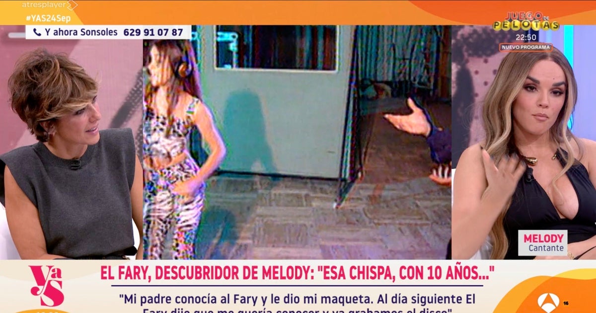 Melody olvida el «erre que erre» de Sonsoles y le concede la entrevista que  le pedía: «Ahora entiendo qué pasó tras Eurovisión»