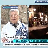 Una vecina de El Raval estalla contra los políticos por los robos en el barrio: «Podrían hacer algo más de lo que hacen»