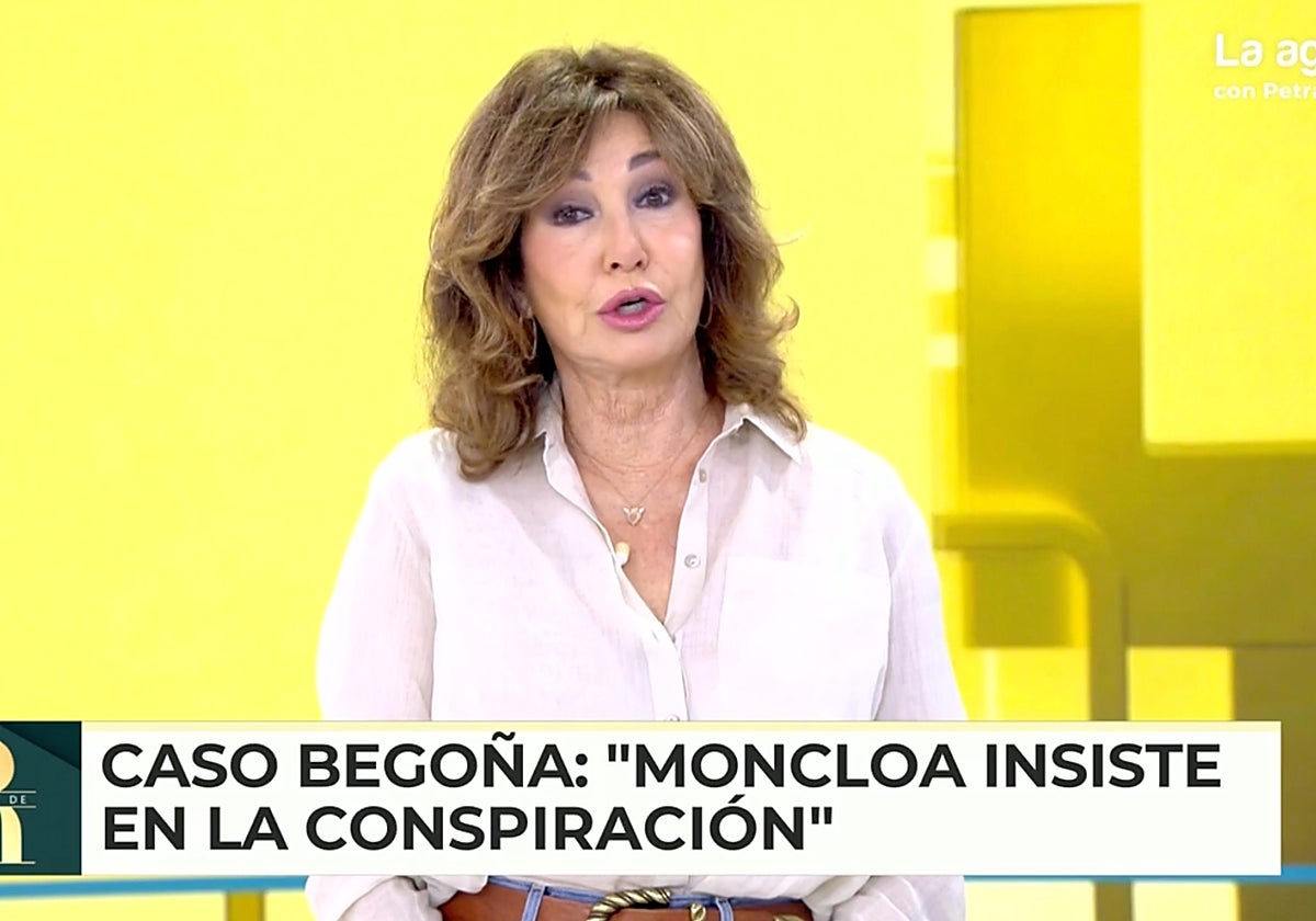 Ana Rosa Quintana, presentadora de 'El programa de Ana Rosa', ha sorprendido con una afirmación sobre Pedro Sánchez.