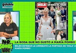 La 'tensión nupcial' no resuelta entre María Pombo y Belén Esteban: «Ella dijo que sería la portada y yo me callé…»