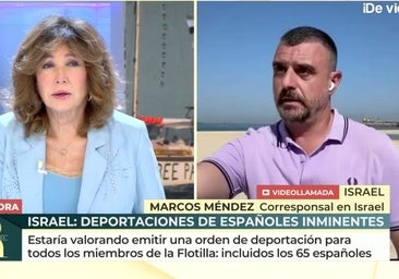 «Energúmenos» sabotean el directo de 'El programa de Ana Rosa' desde Israel: «¿No hay un policía o un militar?»