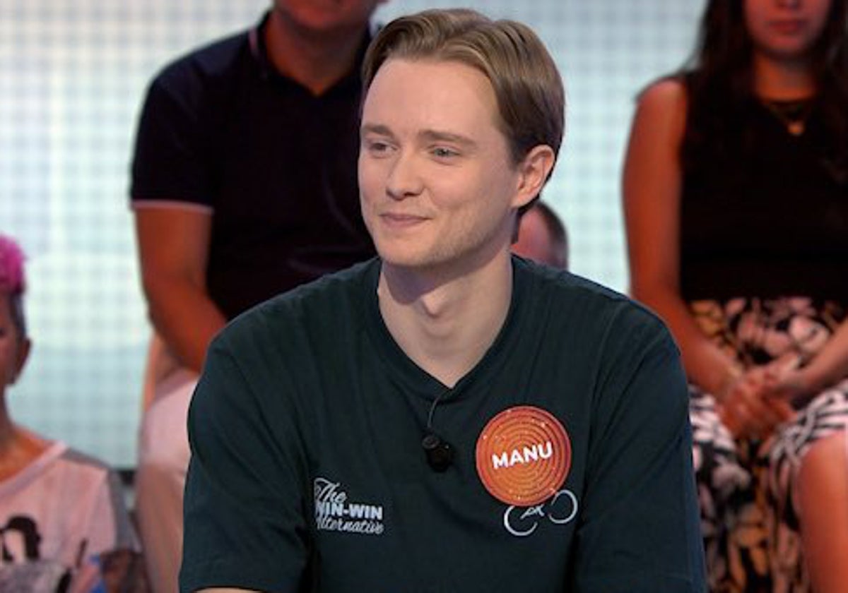 Manu concursando en 'Pasapalabra'