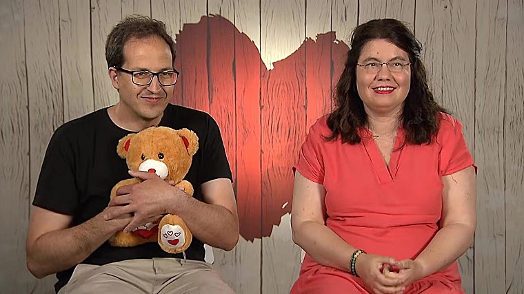 Álvaro y Melanie al final de la cita