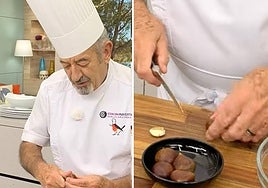 Karlos Arguiñano, chef: «Si no cocinas las castañas asadas bien te pueden explotar en la sartén, siempre recomiendo hacerles un corte antes»