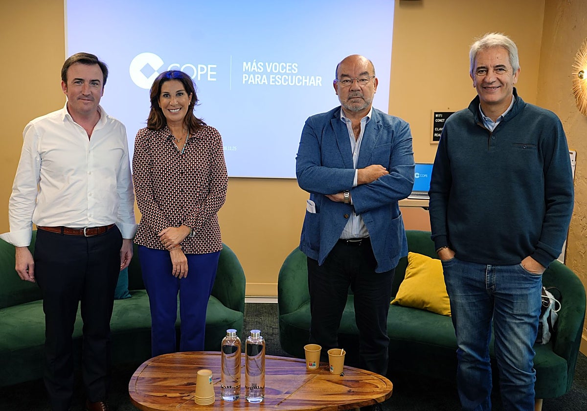Javier Visiers, Pilar García de la Granja, Ángel Expósito y Manolo Lama