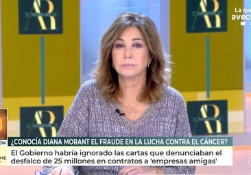 Ana Rosa Quintana explota contra el fraude que salpica a la lucha contra el cáncer: «Me dan ganas de vomitar»