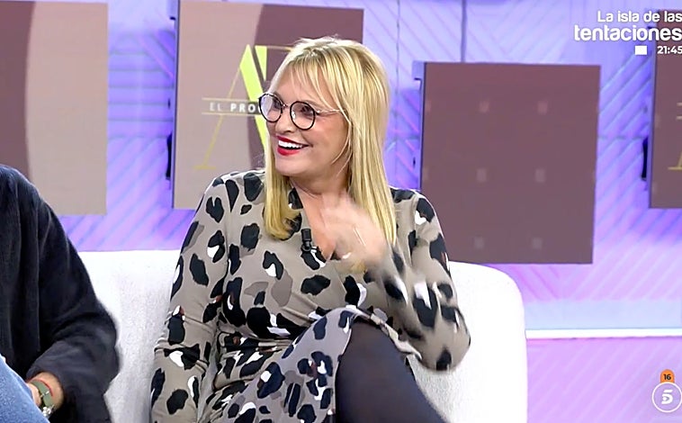 Imagen principal - Ainhoa Arteta, colaboradora de 'El programa de Ana Rosa', ha sorprendido a todos con su cambio de imagen.