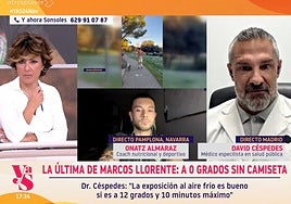 David Céspedes, especialista en salud pública, sobre los paseos de Marcos Llorente sin ropa a cero grados: «Es una exageración, no es recomendable»