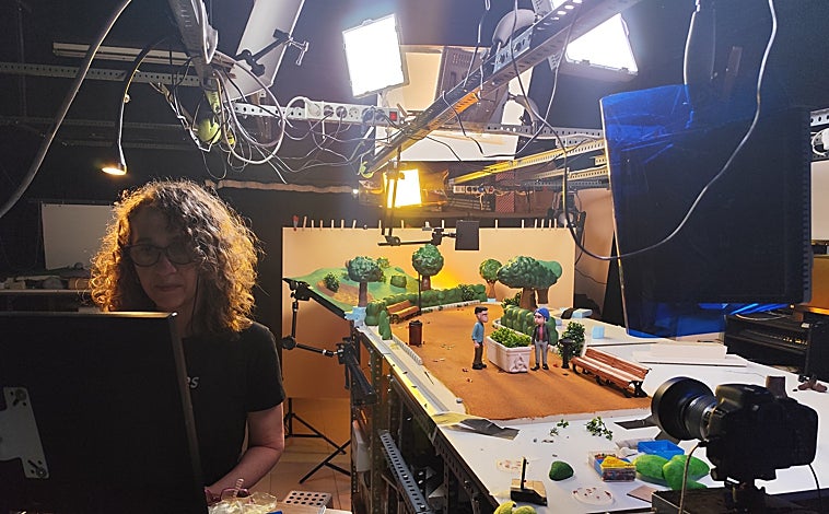 Main image - Virgina Correa and Thomas Cundy during the character creation process