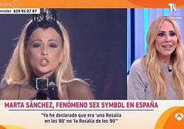 La estrambótica reacción de Marta Sánchez al ver declaraciones suyas del pasado a la prensa: «Me daba un bofetón ahora mismo si pudiera»