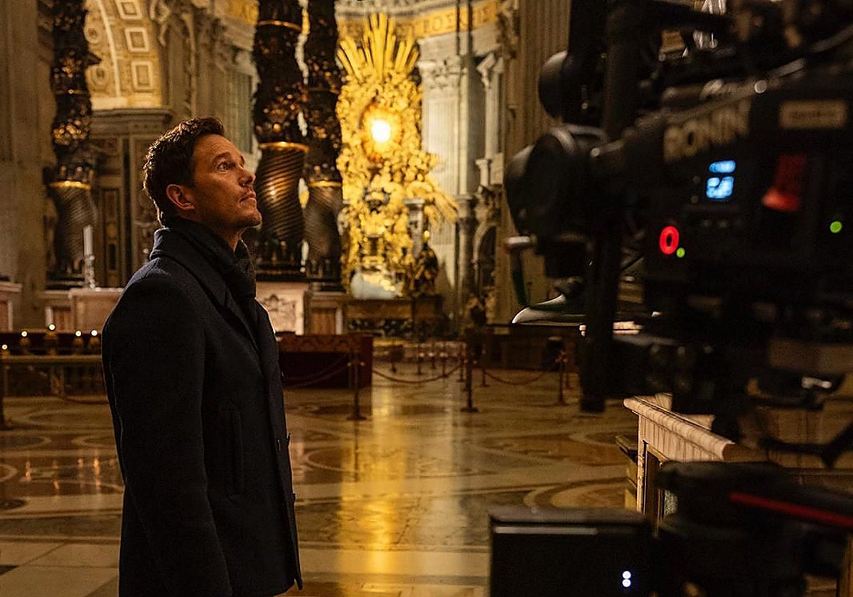 Chris Pratt, en la Basílica de San Pedro