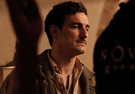 Miki Esparbé, en el rodaje de 'Frontera', su última película