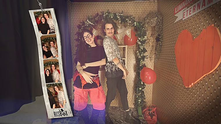 Sof and Igors in the “First Dates” photo booth