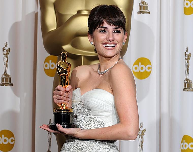 Penélope Cruz ganhou um Oscar em 2009 pelo filme Vicky Cristina Barcelona.