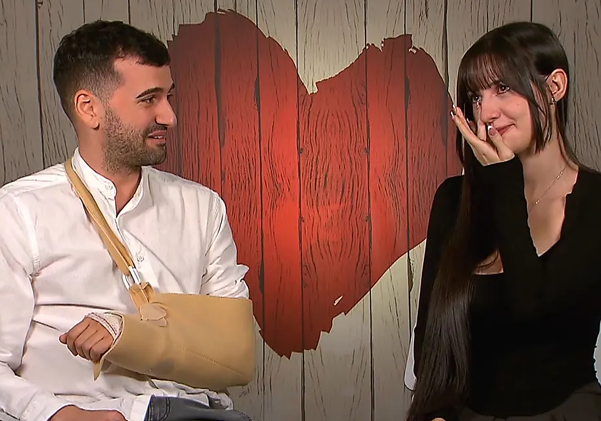 Rubén e Iraia en 'First Dates'