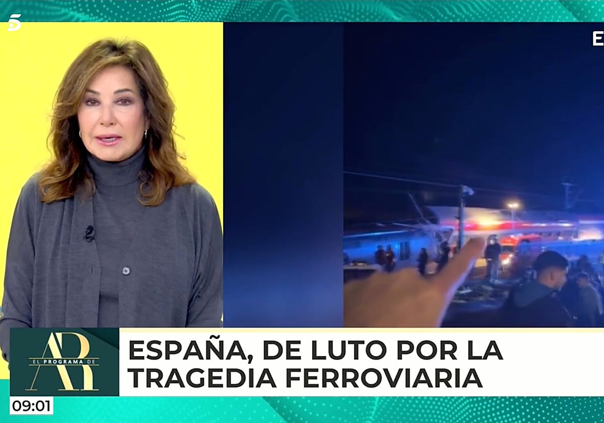 Ana Rosa Quintana se ha pronunciado desde 'El programa de Ana Rosa' sobre la tragedia ferroviaria de Córdoba.