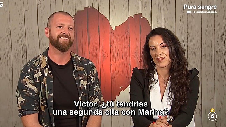La cita de Marina y Víctor