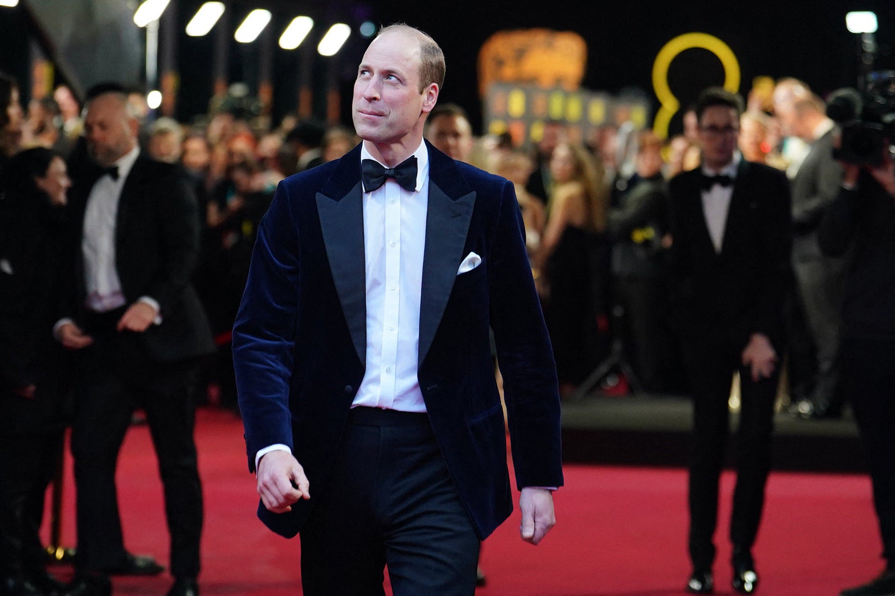 El príncipe Guillermo en los premios BAFTA